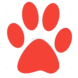 剪纸爪子 动物 猫 爪印 狗 脚丫