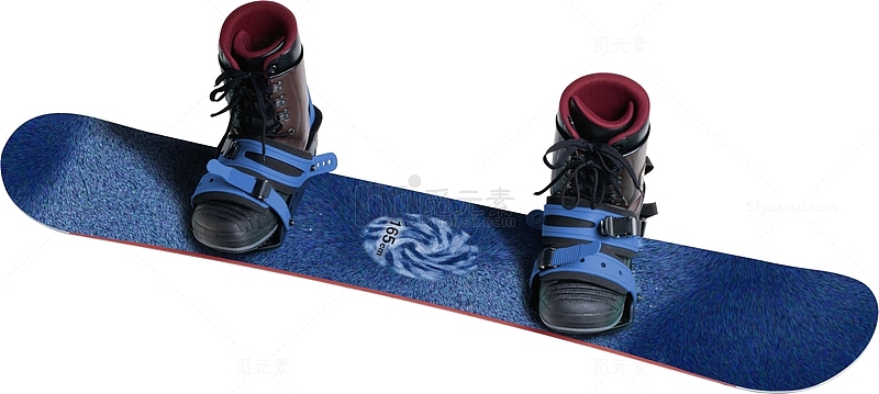 蓝色滑雪板