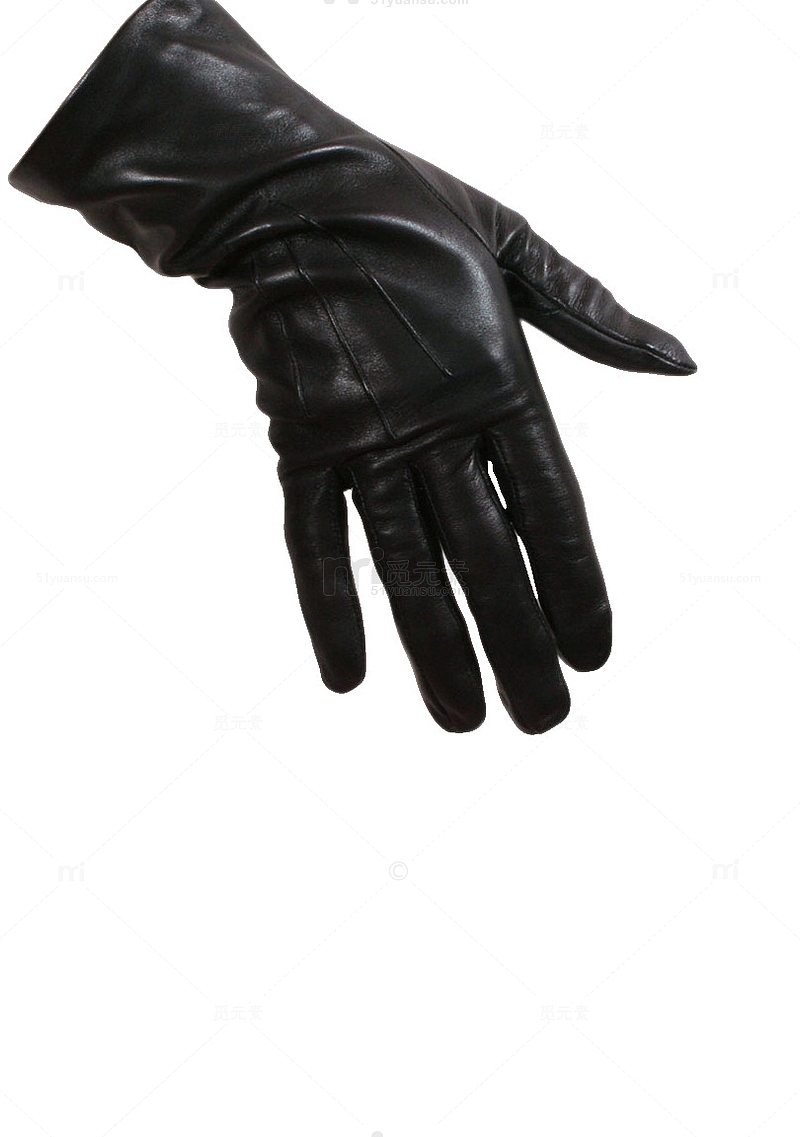 黑色皮手套