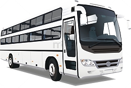白色公共汽车