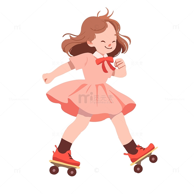 滑冰的女孩子