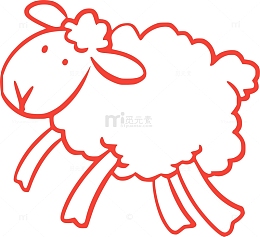 动物 羊 耳朵 羊毛 腿 头 跳 