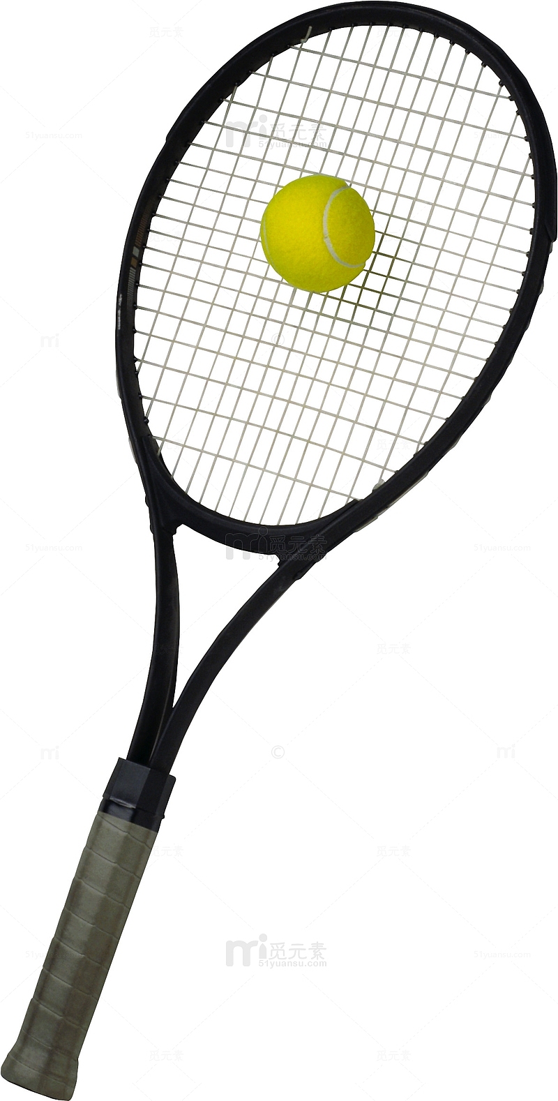 黑色网球拍