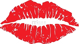 卡通唇印