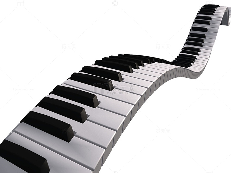 钢琴黑白琴键
