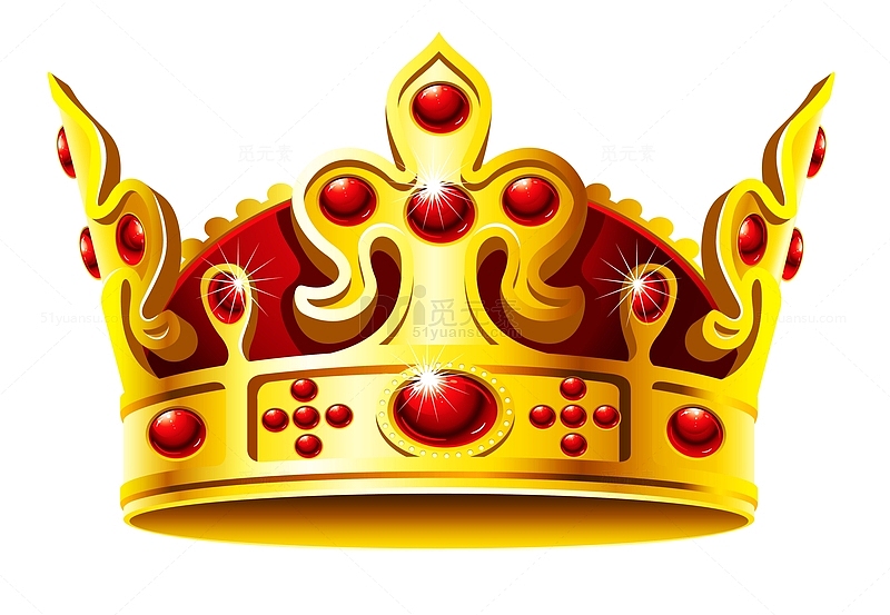 高级奢华精致金属女王皇冠