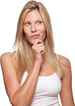 思考的女性人物