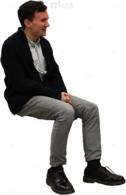 坐着的人
