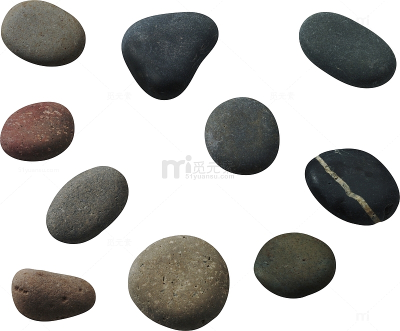 五颜六色的石头
