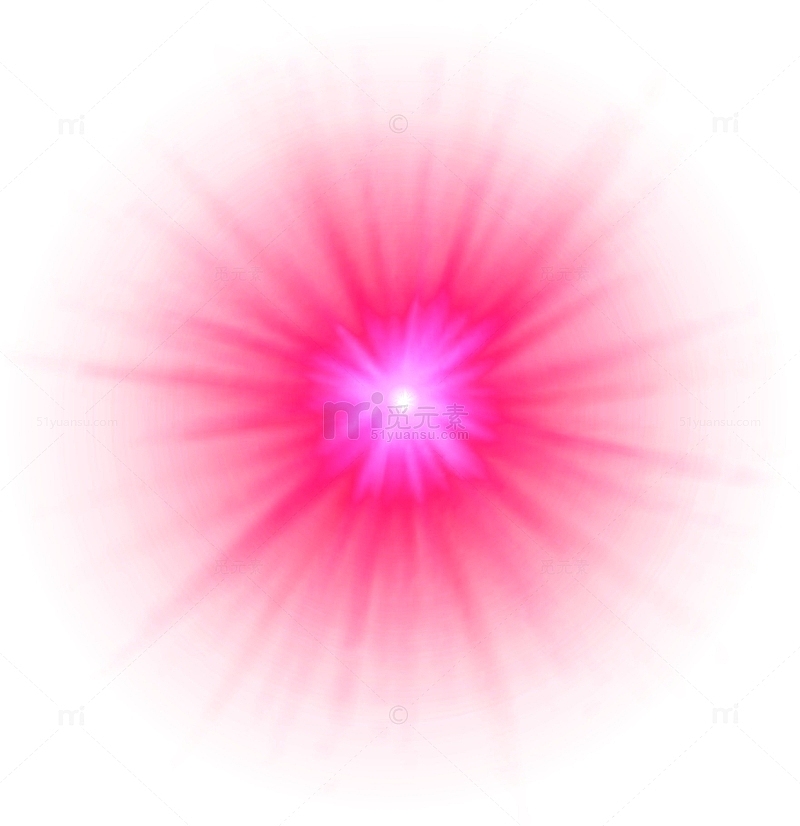粉色光束放射效果