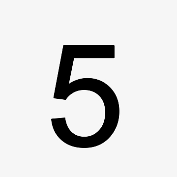 黑色数字5