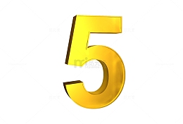 金色数字5