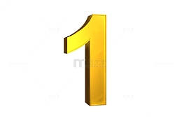 金色数字1