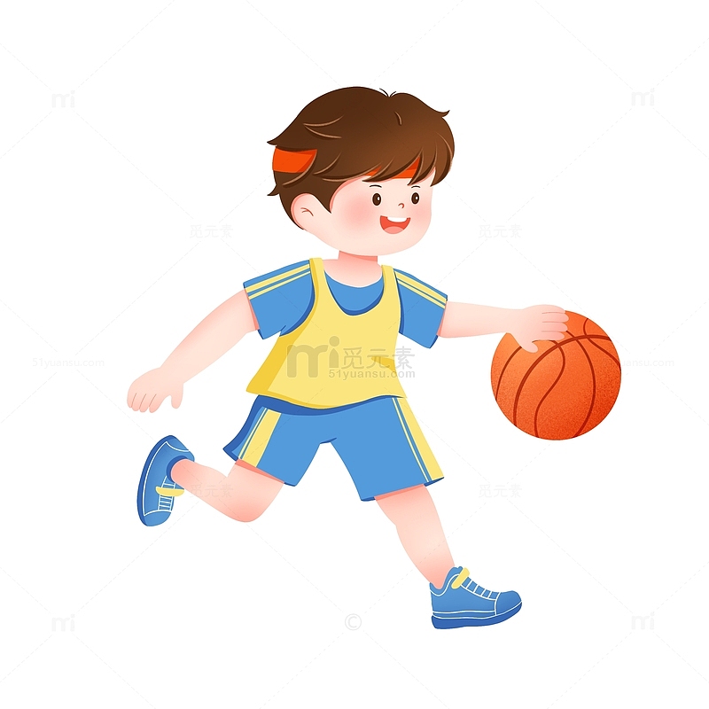 打篮球的男孩男生