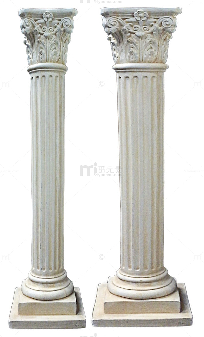 白色柱子