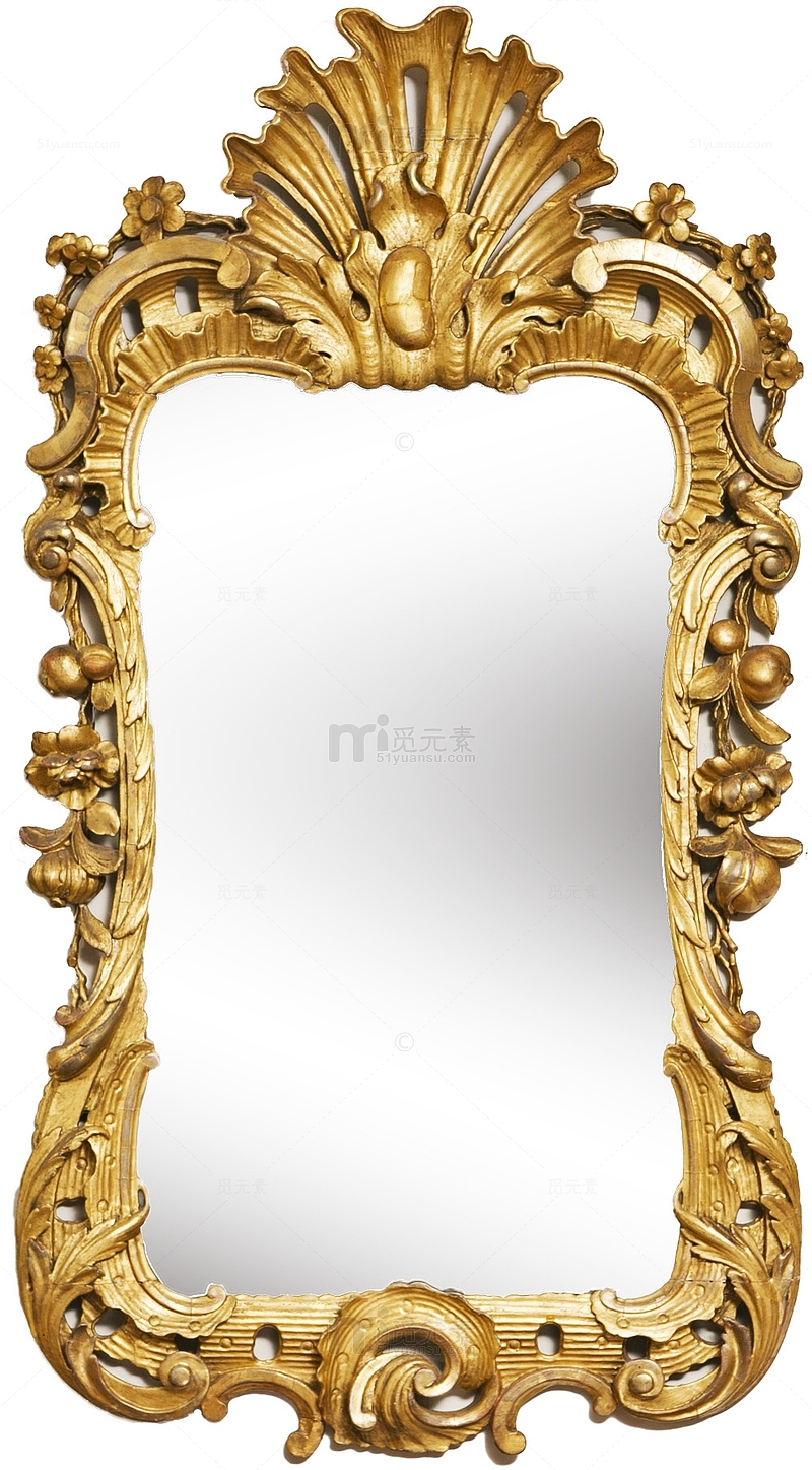 古典风格金属边框镜子