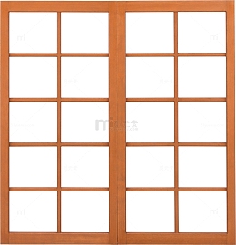 简约木制窗