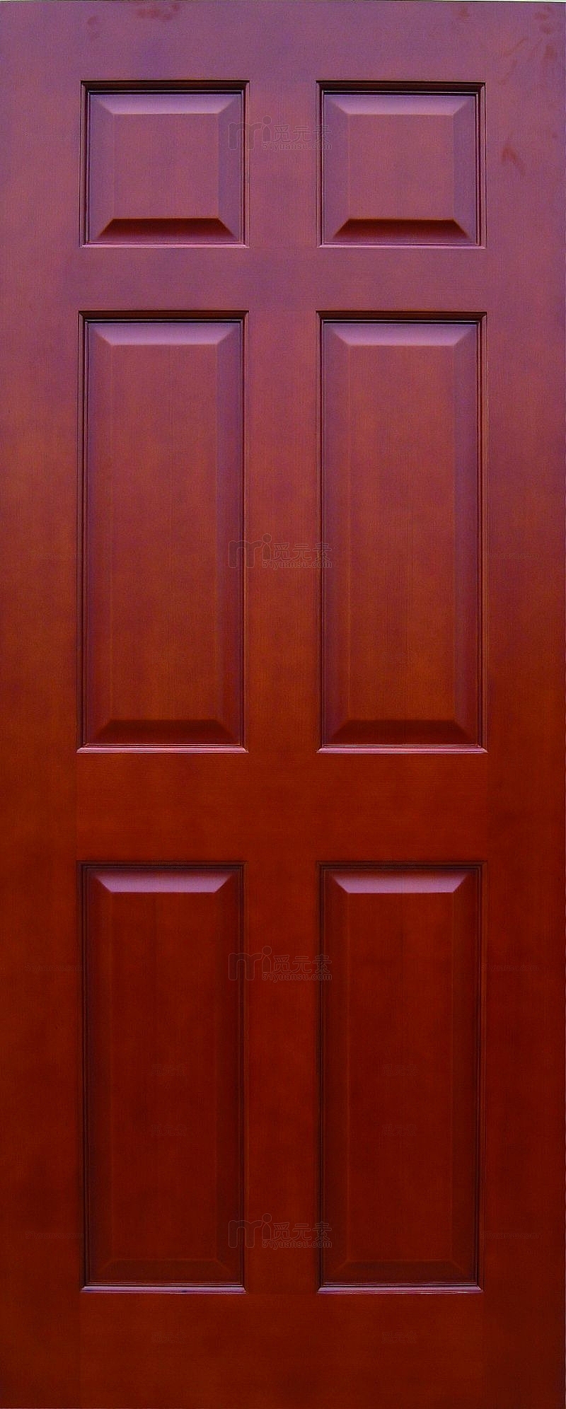 棕红色的门