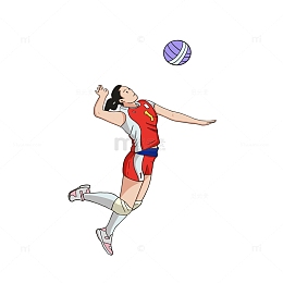 运动员排球女排