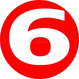 红底数字6