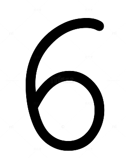 黑色数字6