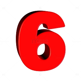 红色数字6
