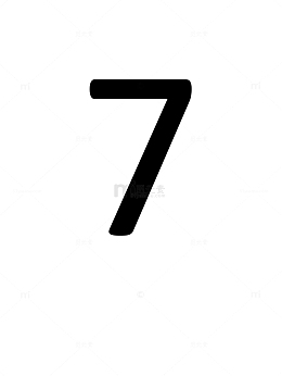 黑色数字7