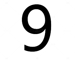 黑色编号9