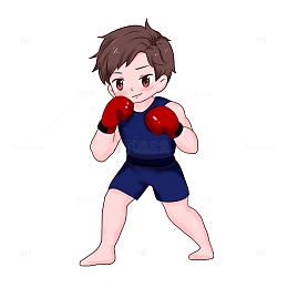 运动员拳击选手动作
