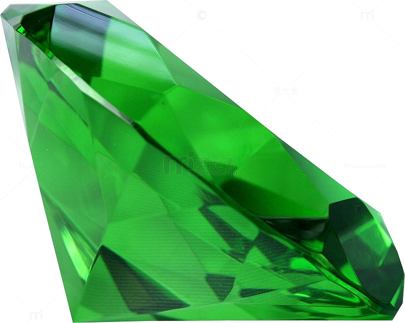 晶莹剔透的绿色晶石