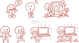 情绪 人物插画 草图 领带 人物