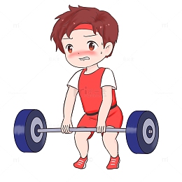 运动员开始举重