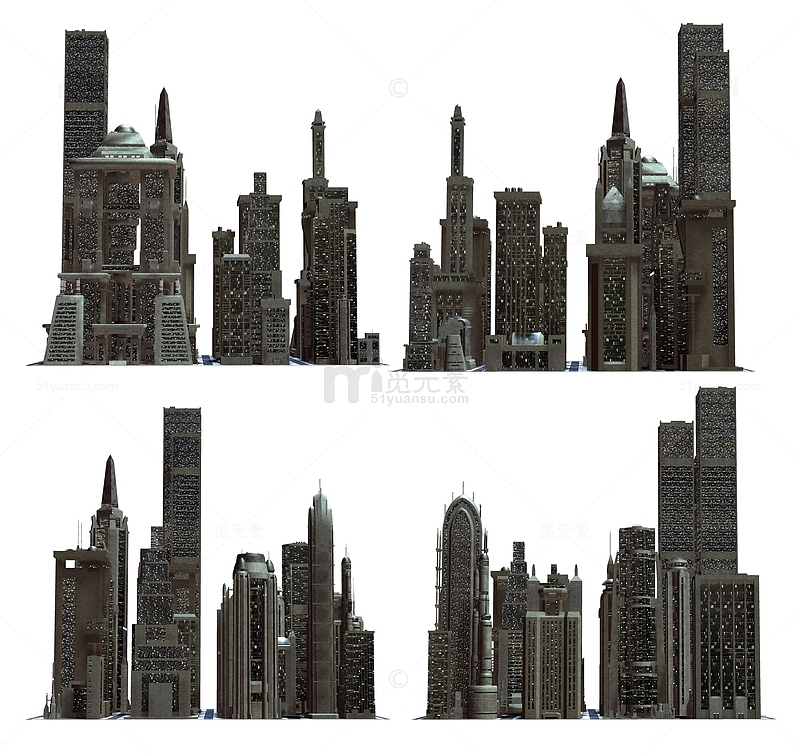 摩天大楼建筑模型