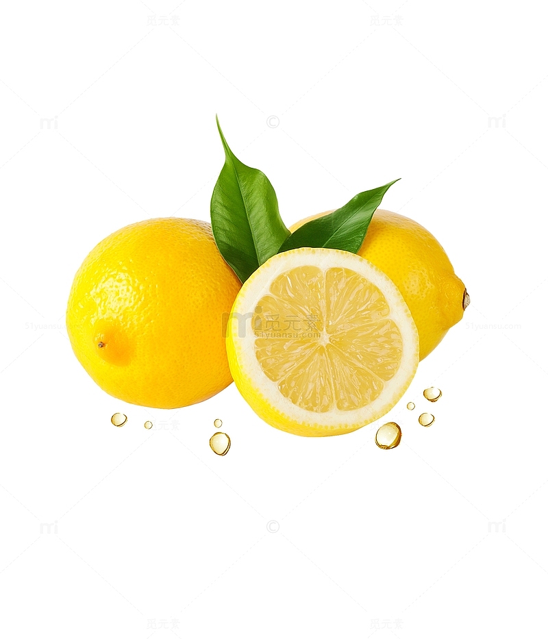 金黄的柠檬