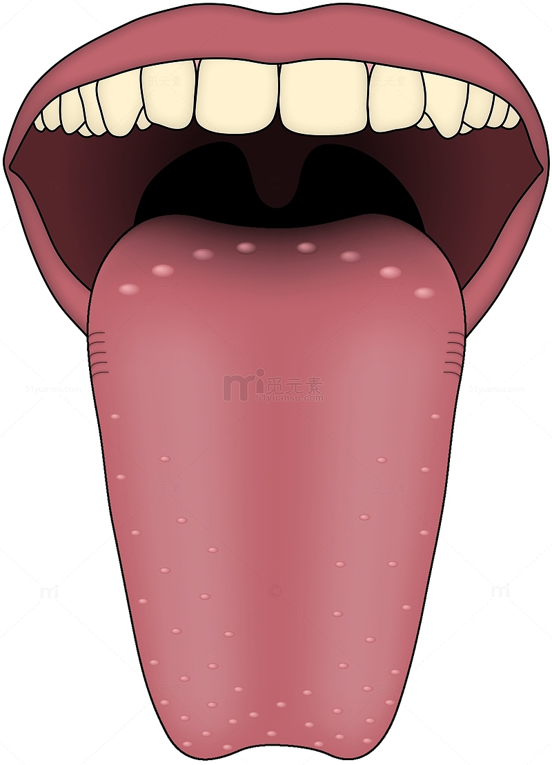 伸出的舌头