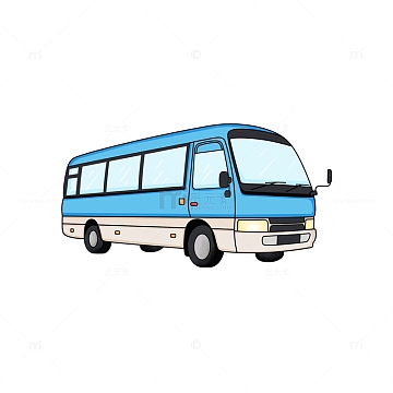 大巴公交车大巴车交通工具