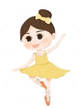 舞蹈卡通女孩