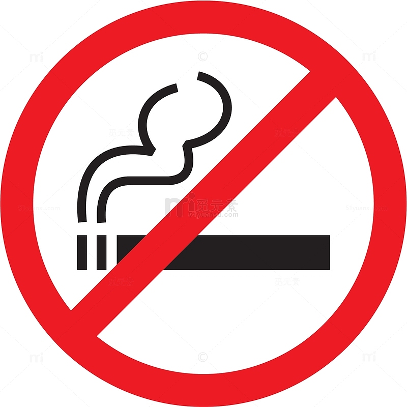 禁止吸烟图标元素