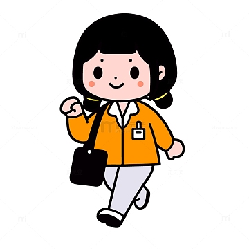 上班白领插画