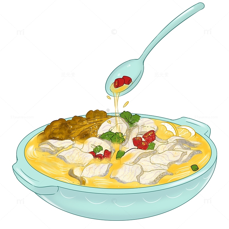 美食酸菜鱼汤