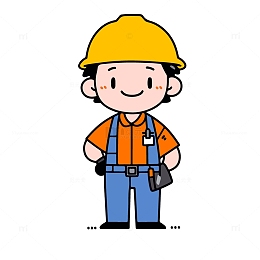 工人卡通形象插画