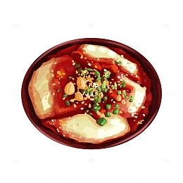 特色早餐红油花生碎豆腐脑