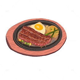 西餐美食牛排意面