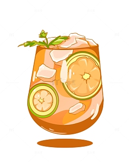 柠檬水蜜桃冰镇饮料