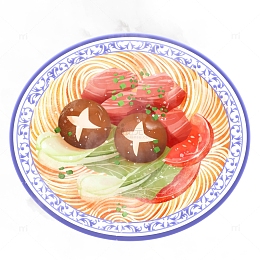 美味拉面面条美食元素