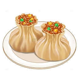 美食早餐烧麦