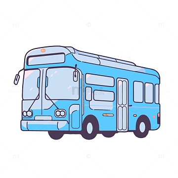 大巴士汽车插画aipng卡通公交车png卡通校车大巴车png大巴png矢量黄色