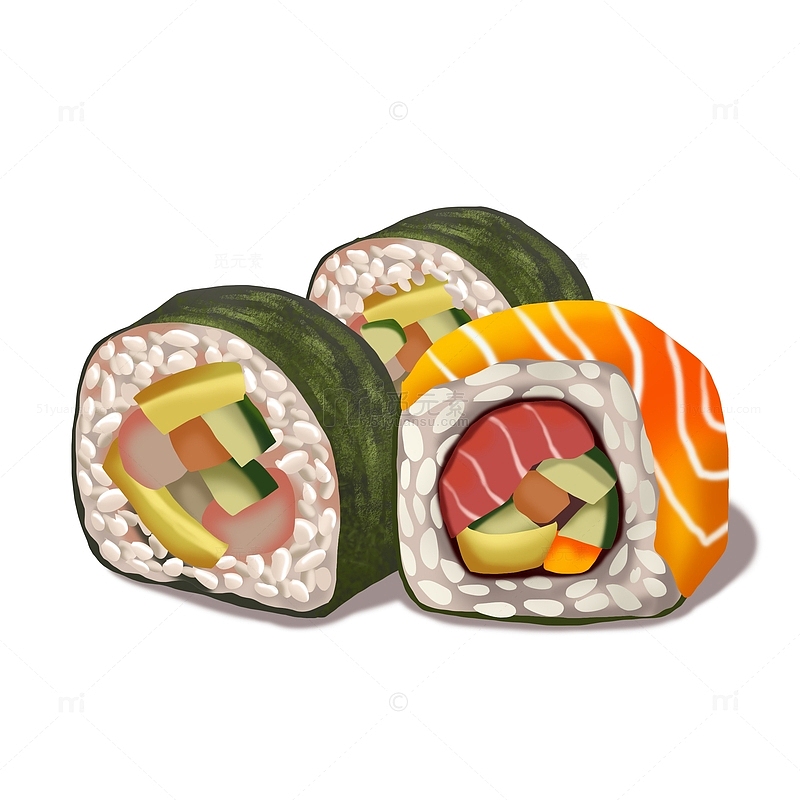 美食日料寿司海苔包饭