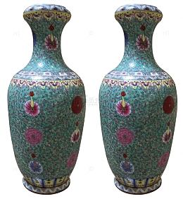 陶瓷器花瓶珐琅彩景泰蓝