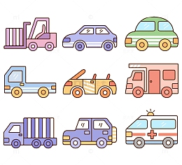 超简单的软萌小汽车卡通简笔画